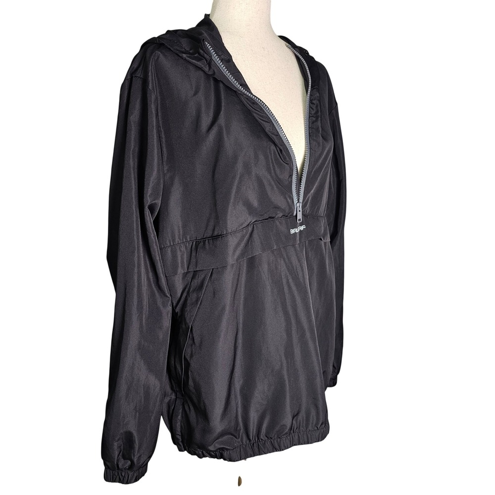 BALEAF Black Pullover Hooded Anorak Jacket Lightweight Zip Pocket Size XL - Picture 2 of 10